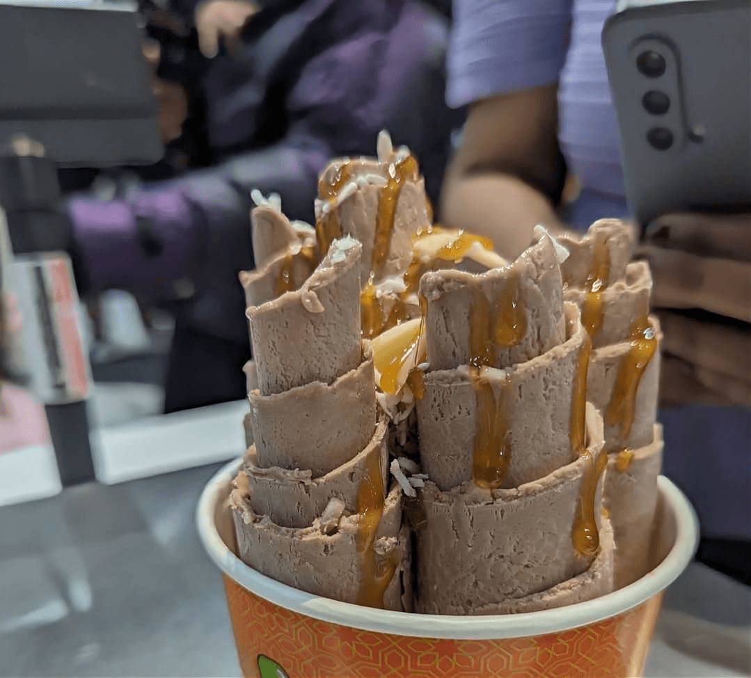 Flavour Bites rolled ice cream dessert
